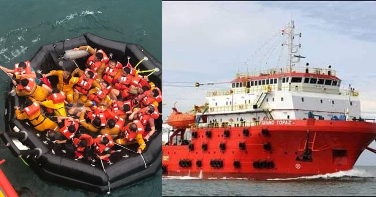 kapal karam Insiden Dayang Topaz : 185 Krew Selamat, 2 Meninggal Dunia - Jabatan Laut Malaysia