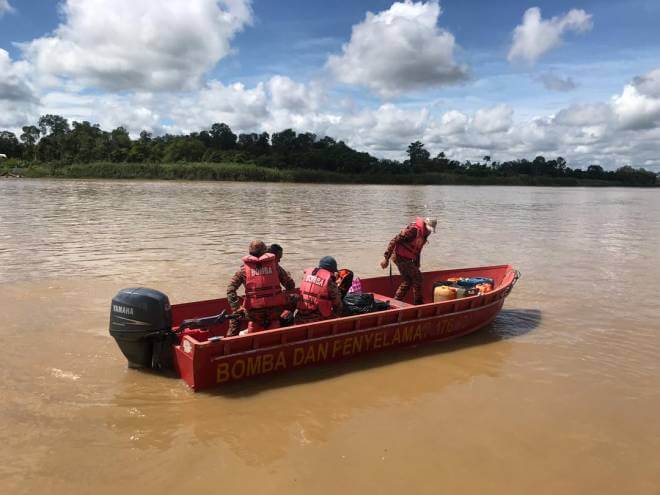 Perahu Karam Di Sarikei, Dua Terselamat Dan Seorang Masih Lagi Hilang