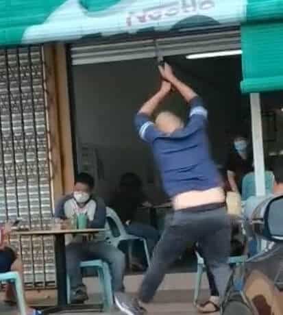 Mengamuk Cuba Musnahkan Kedai Makan Di Sarikei, Tiga Lelaki Ditahan Polis