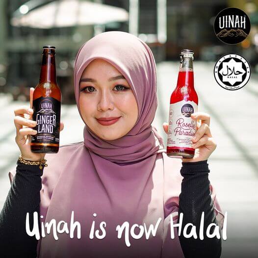 Ginger Beer Tanpa Alkohol Dari Sabah, Uinah Kini Rasmi Diiktiraf Halal