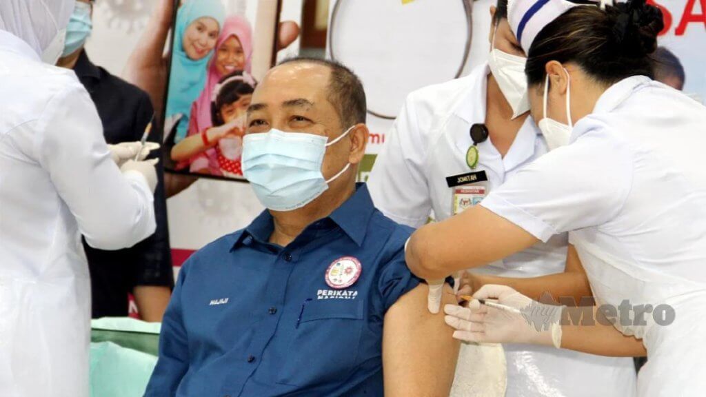 Ketua Menteri Sabah Terima Vaksin Pfizer-BioNTech Hari Ini