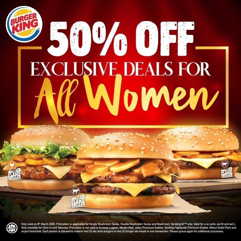 Sempena Hari Wanita, Ini 5 Senarai Promosi Hebat Restoran Untuk Anda