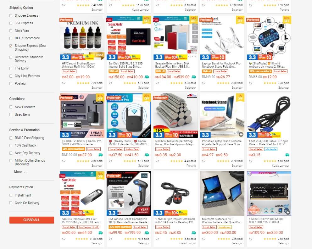 7 Idea Barangan Besar Yang Anda Boleh Beli Guna Kaedah Baru Sea Shipping Di Shopee