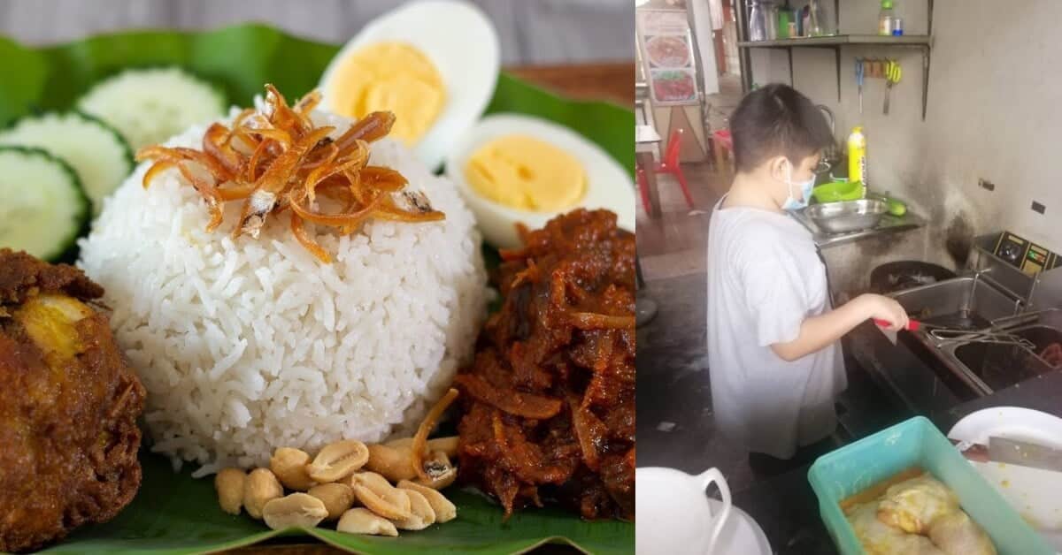 Kanak-Kanak Berumur 12 Tahun Ini Kini Pengusaha Nasi Lemak  