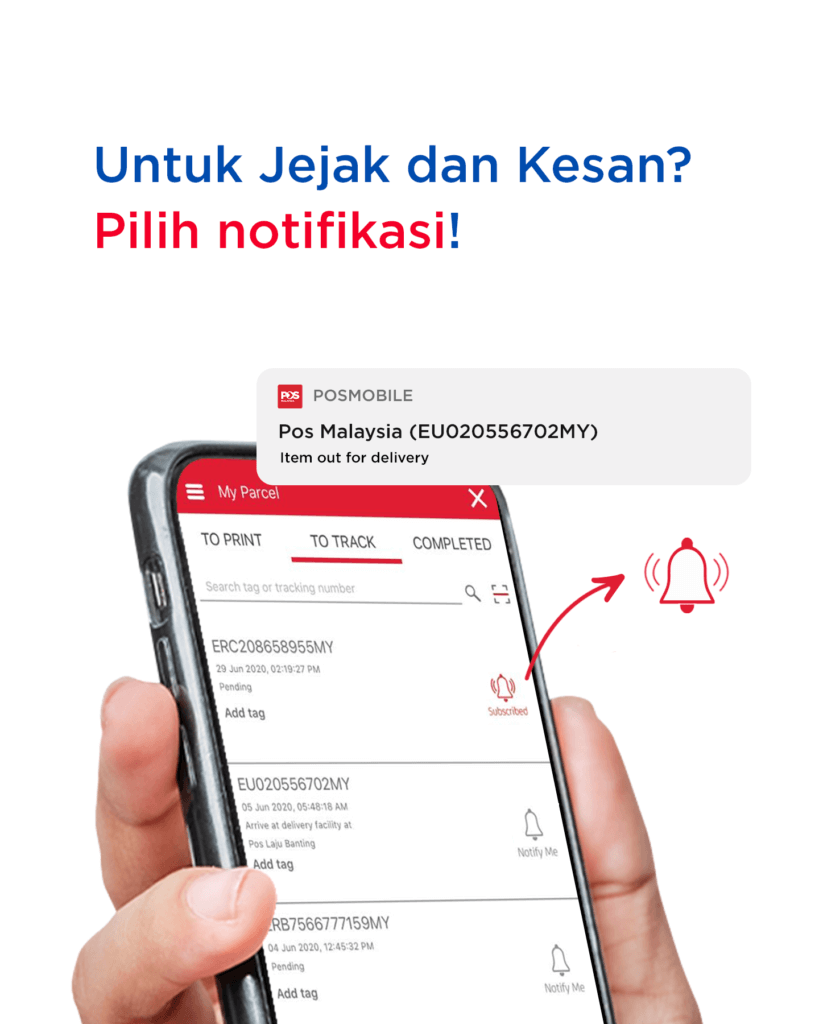 Penghantaran Barang Melalui Pos Laju Kini Lebih Mudah