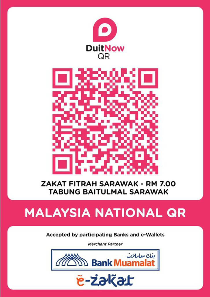 Ditetapkan Pada Kadar RM 7, Ini Panduan Bayar Zakat Fitrah Sarawak Secara Online