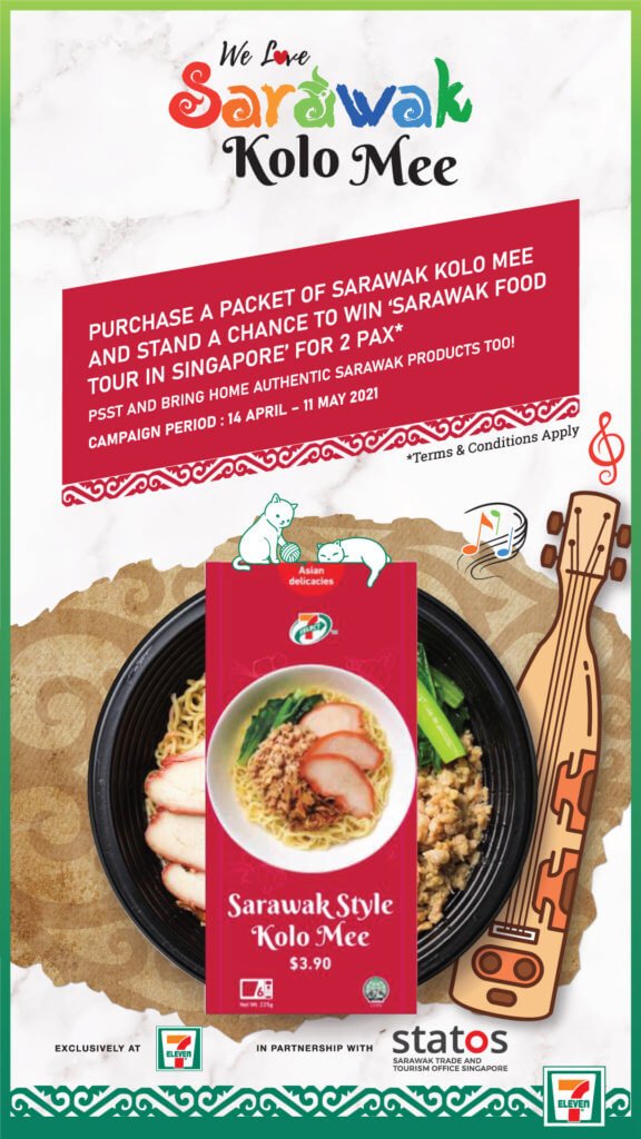 174420669 591067622287085 4004928638027936492 n 'We Love Sarawak Kolo Mee,' Semua 425 Kedai 7-Eleven Di Singapura Kini Promosikan Mi Kolok Sarawak