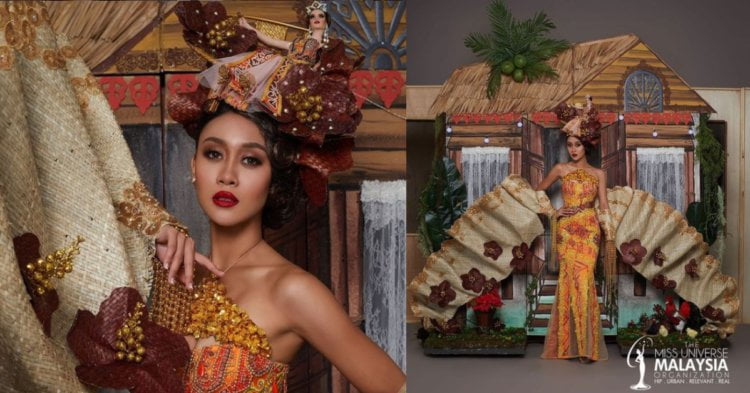BeFunky collage 2021 04 29T113742.043 Rumah Kampung 3D Yang Megah Ini Bakal Jadi Taruhan Kostum Nasional Miss Universe Malaysia 2020