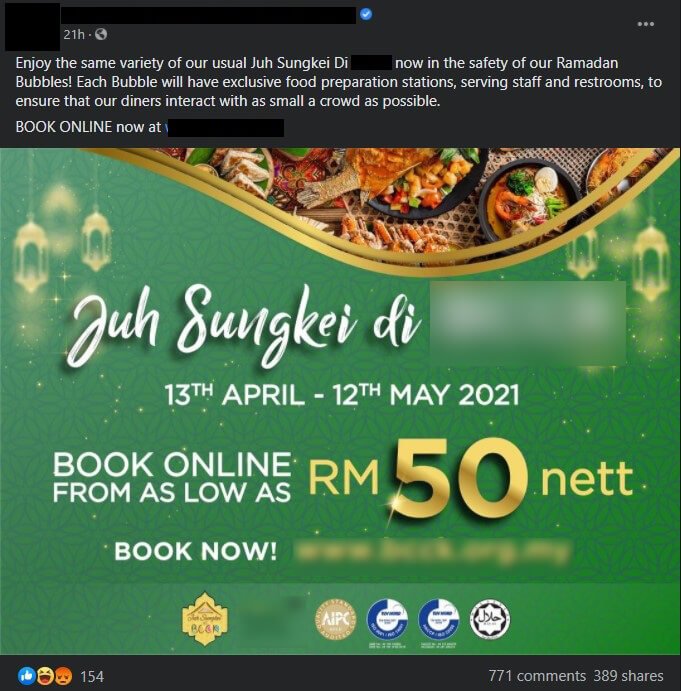 Tunggu Lebih 2 Jam, Netizen Bengang Servis Buruk Pakej Berbuka Pusat Konvensyen Di Kuching