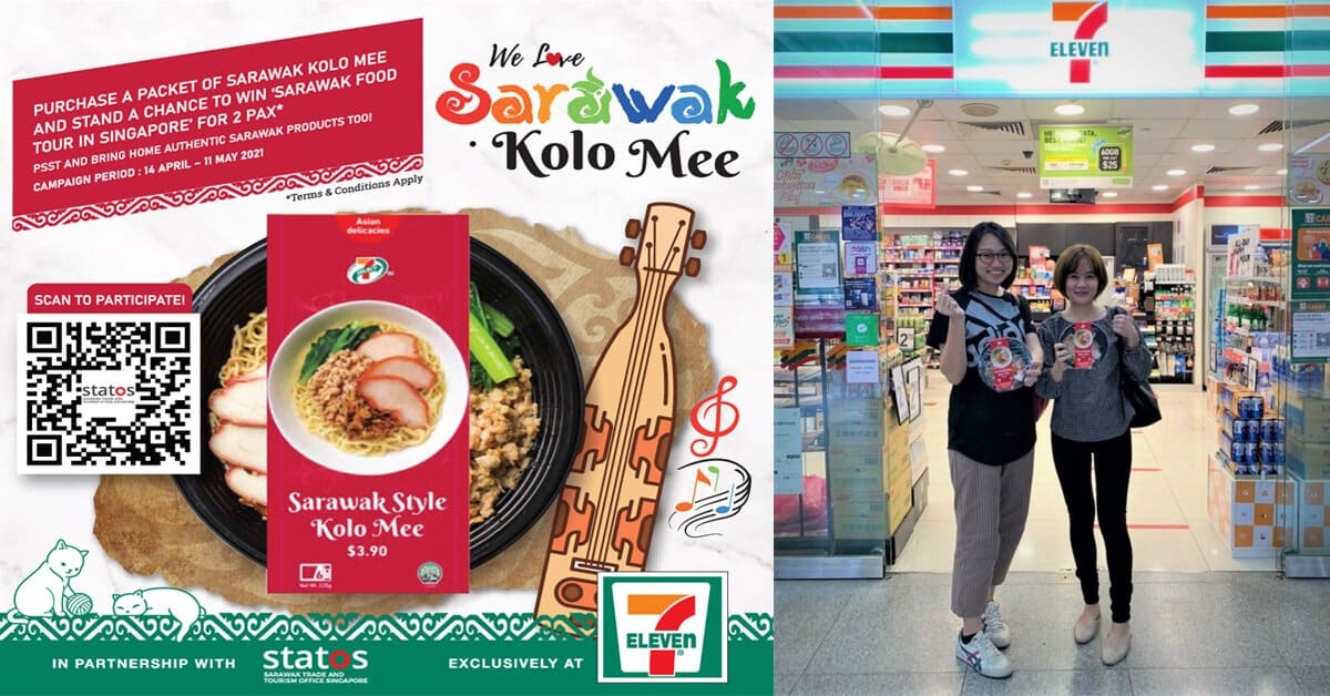 'We Love Sarawak Kolo Mee,' Semua 425 Kedai 7-Eleven Di Singapura Kini Promosikan Mi Kolok Sarawak