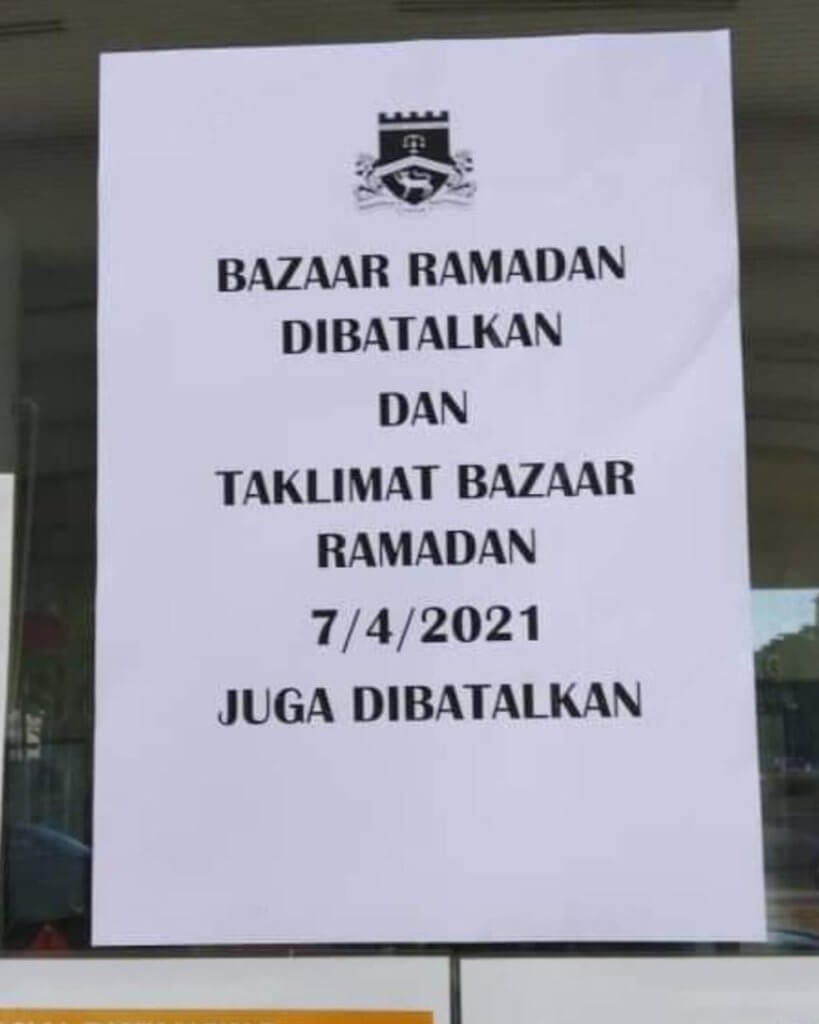 ae4c2e05 3a5c 40cb 9558 3e4f34ff34ef TERKINI : Bazaar Ramadhan Di Kuching Dibatalkan Untuk Kekang Penularan COVID19
