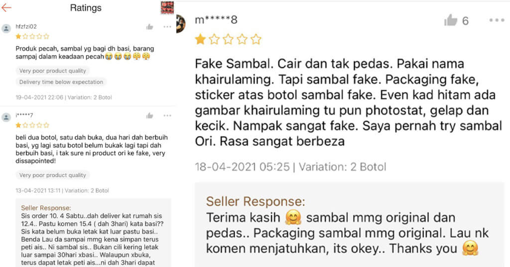 Khairulming Kongsi Dugaan Sambal Nyet Diciplak Oleh Individu Tidak Bertanggungjawab