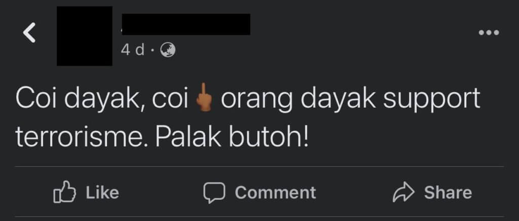 Kecam Dayak Kerana Dakwa Sokong Israel, Seorang Lelaki Di Kuching Diheret Ke Balai Polis