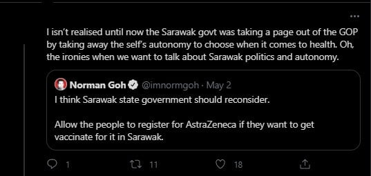 Peluang Masih Dibuka Jika Sarawak Mahu U-Turn Ambil Vaksin Astra Zeneca - Khairy Jamaluddin