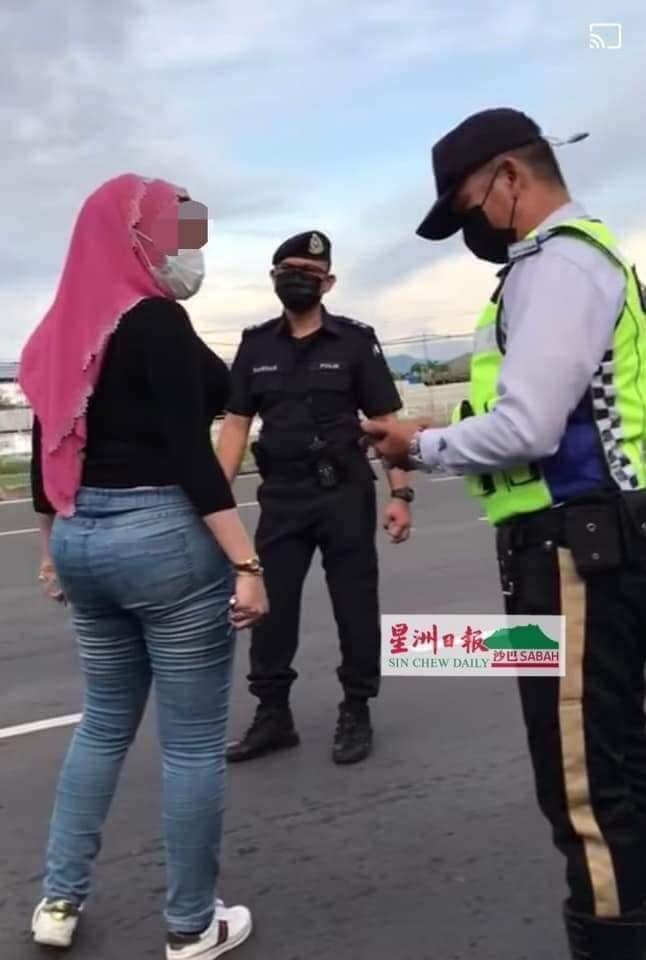 Padah Ugut Polis Dengan Perkataan Tak Senonoh, Wanita Di Kota Kinabalu Kini Ditahan