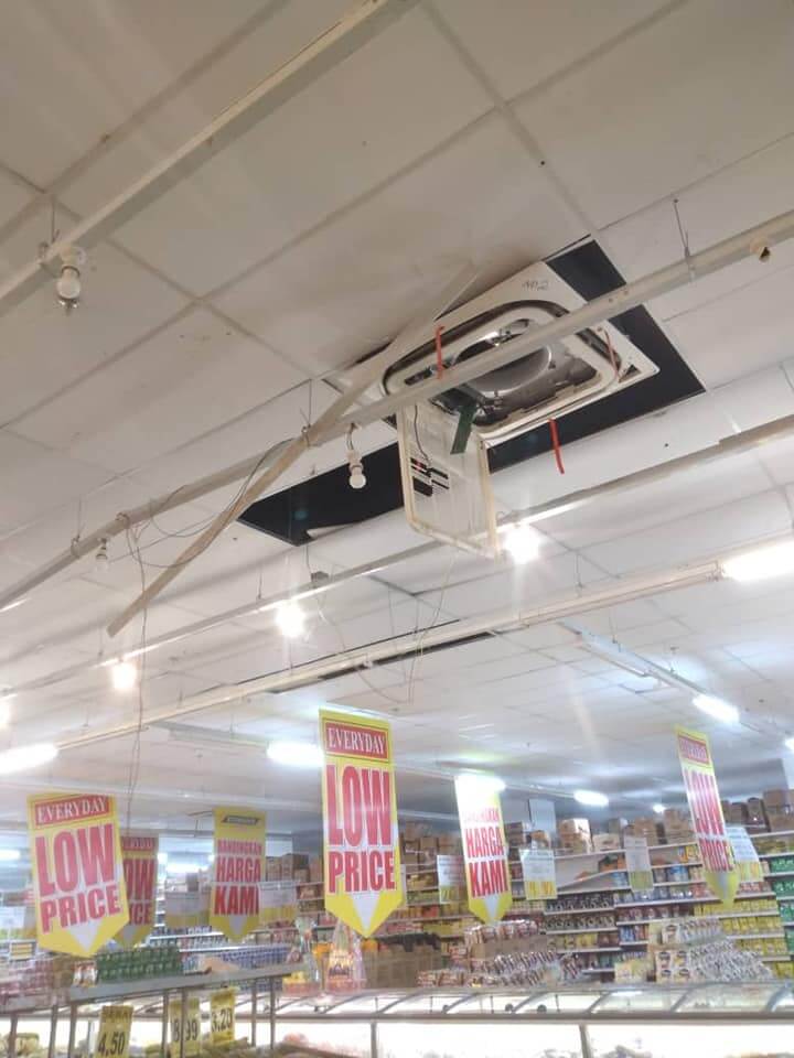 Hancur Satu Pasaraya, Tular Seorang Lelaki Mengamuk Musnahkan Harta Benda Di Econsave Bintulu