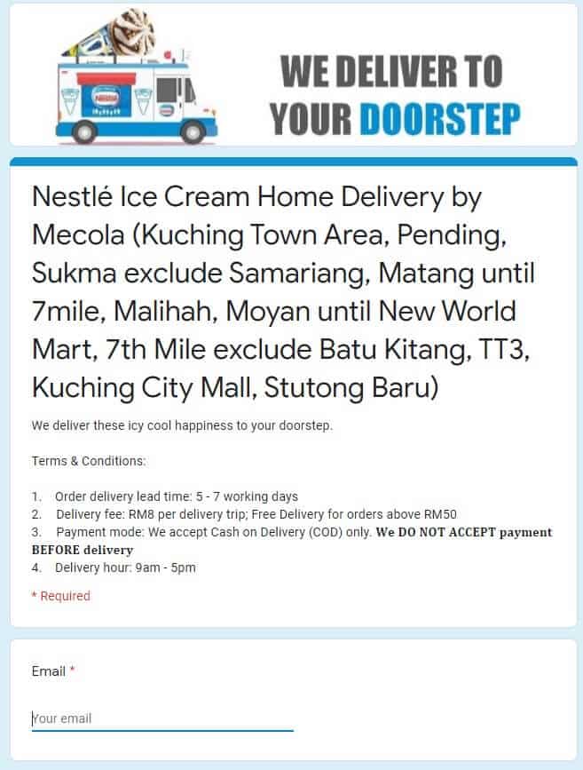 Ini Cara Buat Pesanan Aiskrim Nestlé Di Sabah Sarawak, Siap Hantar Sampai Depan Rumah!