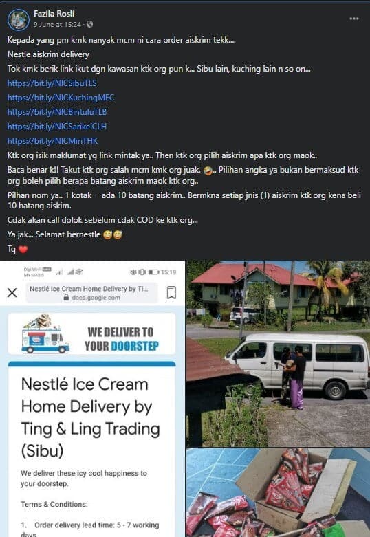 Ini Cara Buat Pesanan Aiskrim Nestlé Di Sabah Sarawak, Siap Hantar Sampai Depan Rumah!