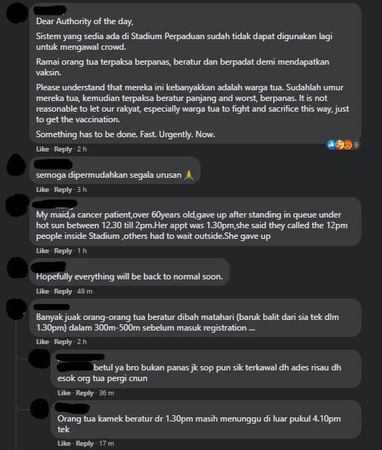 Lebih Sesak Dari Pasar Malam, Gangguan Bekalan Elektrik Jejaskan Urusan Vaksinasi Di Stadium Perpaduan Kuching