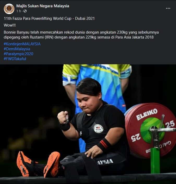 'Badang' Sarawak, Angkatan Bonnie Bunyau Pecah Rekod Dunia Lagi Di Dubai