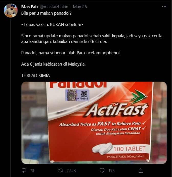 Ini 6 Jenis Panadol Dengan Fungsi Berbeza, Pesakit Darah Tinggi Dilarang Makan No. 1