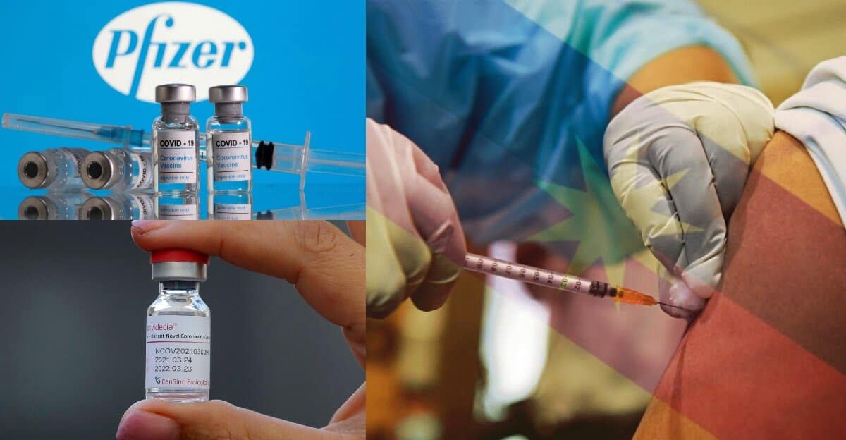 BeFunky collage 2021 07 20T175759.620 Selepas 22 Julai, Penerima Vaksin Dos Pertama Di Sarawak Akan Terima Pfizer Atau Cansino