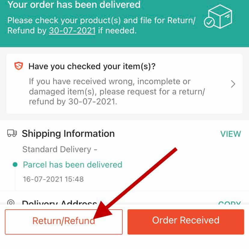 Ketahui Cara Buat Tuntutan Refund Di Shopee Jika Barang Anda Hilang, Rosak Dan Lambat Sampai