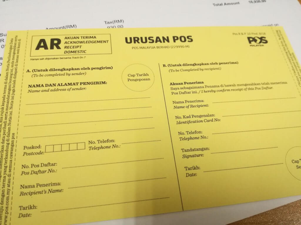 Panduan Tuntutan Jika Barang Anda Hilang Akibat Kecuaian Syarikat Kurier 10 IMG 20190808 140228 Panduan Tuntutan Jika Barang Anda Hilang Akibat Kecuaian Syarikat Kurier
