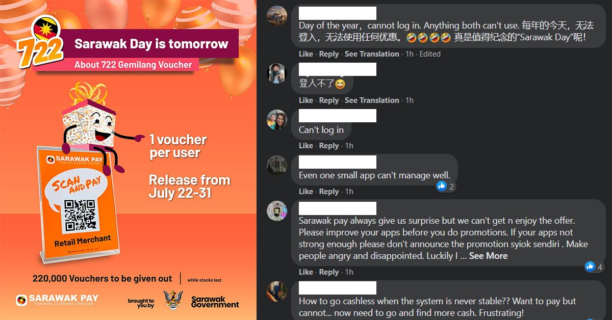 Aplikasi Sarawak Pay Hadapi Masalah Teknikal, Tidak Dapat Diakses Pagi Ini