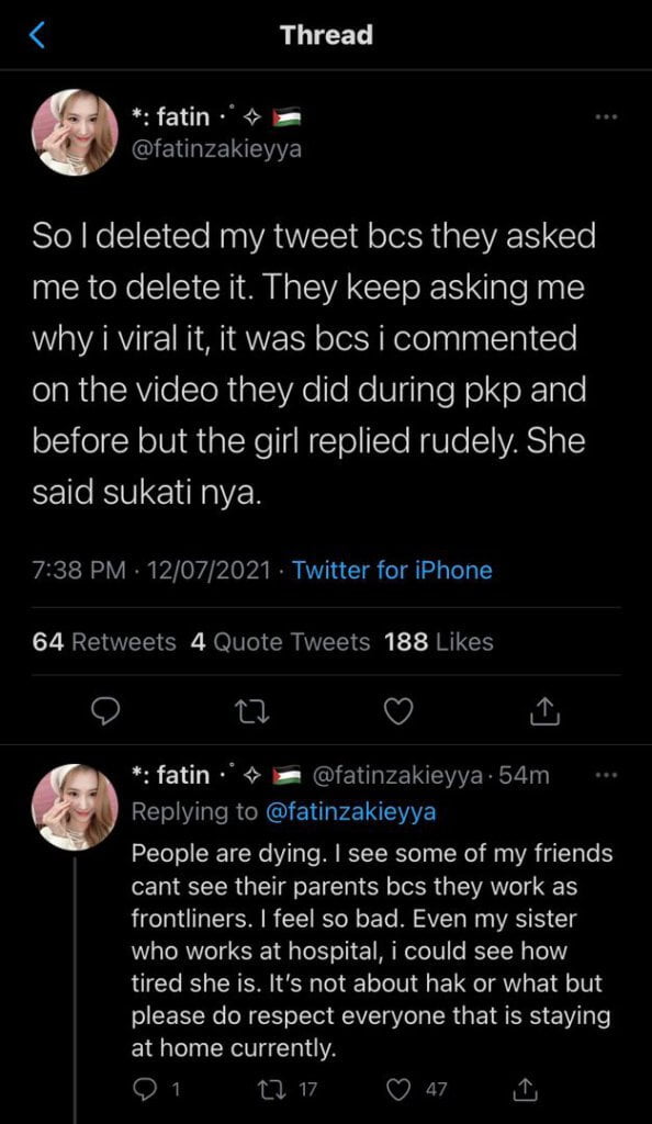 "Kekalkan SOP Kecuali Bersama Kekasih," Netizen Bengang Gadis BBNU Sarawak Ini Keluar Sesuka Hati Semasa PKP