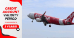Tempoh Sah Akaun Kredit AirAsia Kini Dilanjutkan Kepada 3 Tahun
