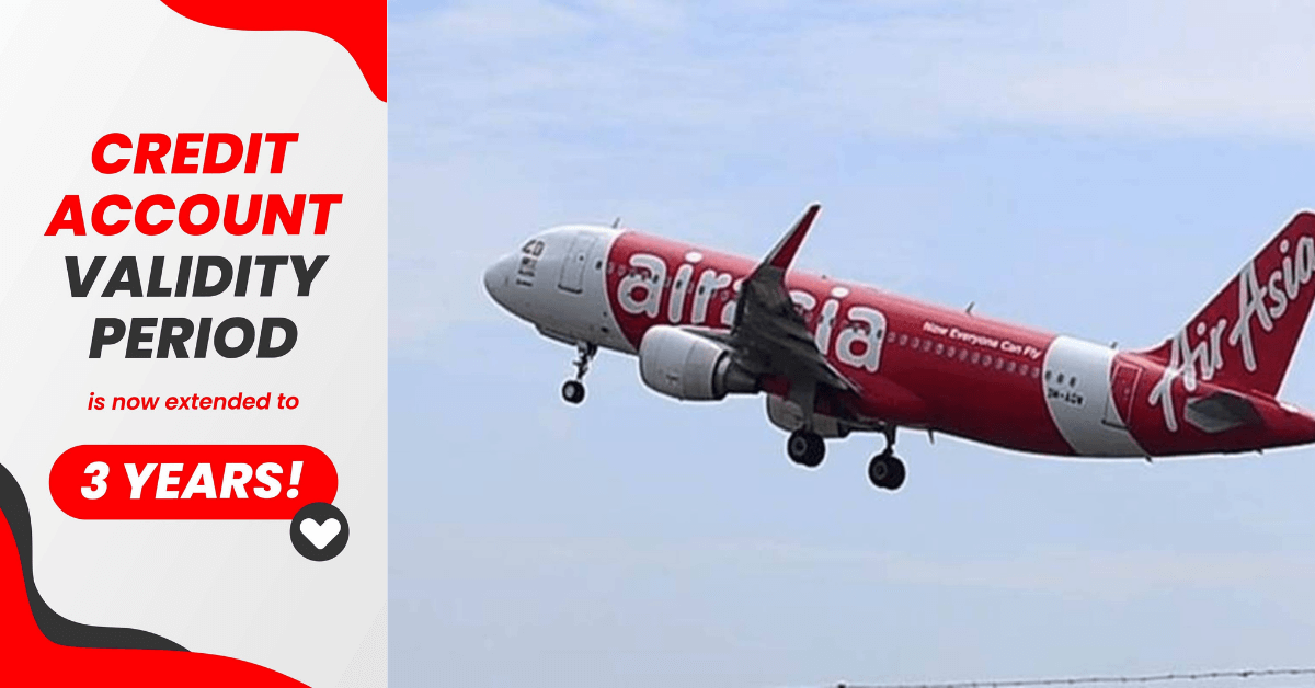 Tempoh Sah Akaun Kredit AirAsia Kini Dilanjutkan Kepada 3 Tahun