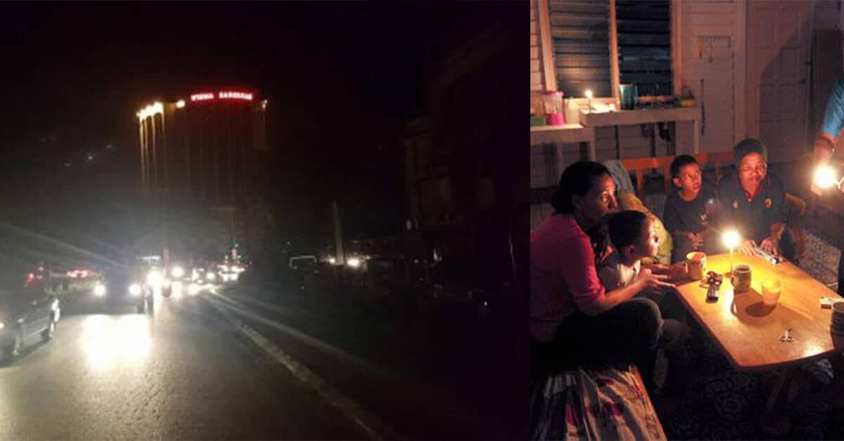 TERKINI : Kecoh Blackout Hampir Di Seluruh Sarawak, Kini Pulih Secara Berperingkat