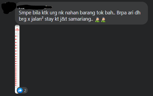 Susulan Servis Kurier Sarawak Yang Makin Memburuk, Ruangan Komen Facebooknya Diserang Netizen