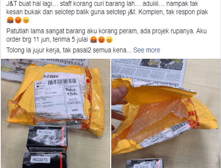 Susulan Servis Kurier Sarawak Yang Makin Memburuk, Ruangan Komen Facebooknya Diserang Netizen