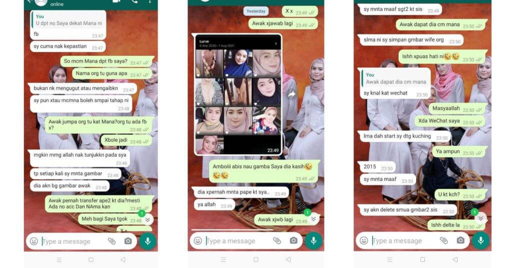 6 Tahun Bercinta Di Alam Maya, Rupanya Kena Scam Dengan Gambar Bini Orang