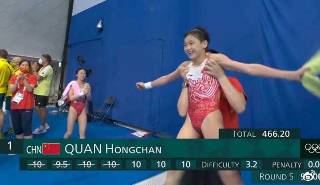 2 Kali Raih Markah Sempurna Hingga Dapat Emas Olimpik, Penerjun China Ini Rupanya Ada Kisah Sedih