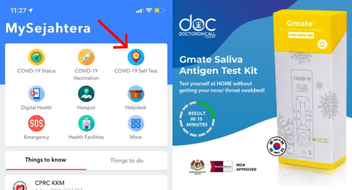 Kit Ujian Kendiri COVID-19 Kini Boleh Dibeli Melalui MySejahtera Dan Farmasi Di Sarawak