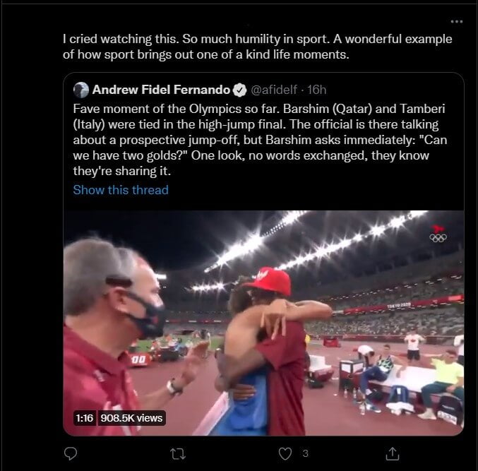 Catat Rekod Seri, Keputusan Atlet Qatar Dan Itali Yang Sudi Kongsi Pingat Emas Ini Menyentuh Hati Dunia
