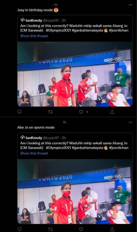 Wajah Jurulatih Terjun Jepun Yang Mirip Ketua Menteri Sarawak Ini Jadi Bualan Netizen