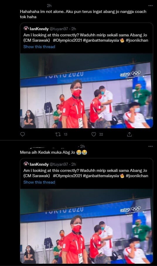 Wajah Jurulatih Terjun Jepun Yang Mirip Ketua Menteri Sarawak Ini Jadi Bualan Netizen