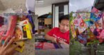 Macam-Macam Brand Ada! Netizen Kagum Dengan Lelaki Ini Yang Buat Payung Daripada Pembungkus Makanan