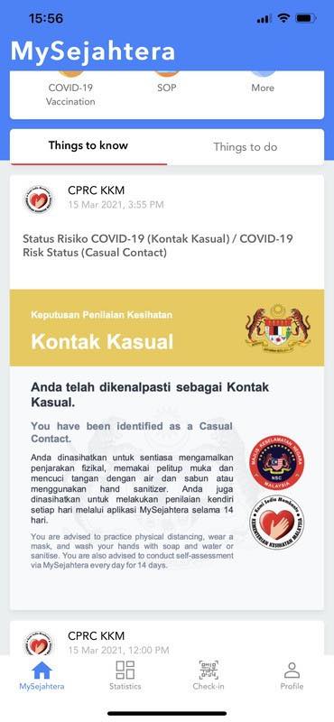 Lupa Check Out Dalam MySejahtera? KKM Menyatakan Kenapa Anda Perlu Ingat Untuk Check Out