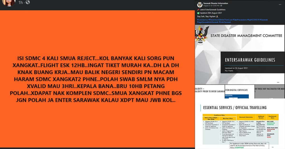 Salah Hantar Dokumen Punca Individu Viral Ditolak Permohonan Masuk Ke Sarawak