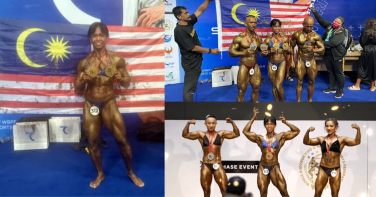 Berjuang Hampir 2 Dekad, Atlet Bina Badan Wanita Sabah Ini Pula Cipta Sejarah Raih 2 Pingat Emas
