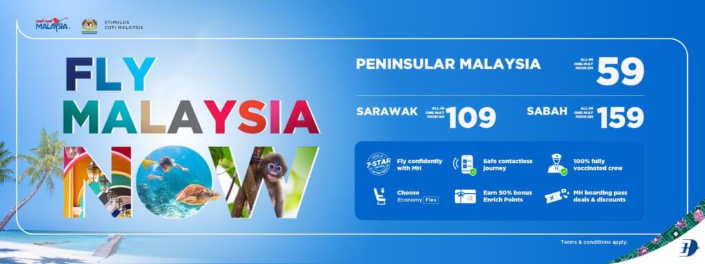 Serendah RM 12, Promosi Tiket Air Asia Dan MAS Membolehkan Anda Melancong Di Seluruh Malaysia