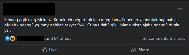 Netizen Persoal Sistem enterSarawak Yang 'Rutit', Bermasalah Dan Kesukaran Yang Tidak Berkesudahan