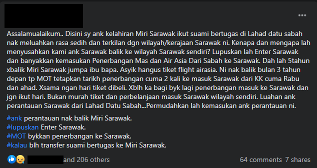 Netizen Persoal Sistem enterSarawak Yang 'Rutit', Bermasalah Dan Kesukaran Yang Tidak Berkesudahan