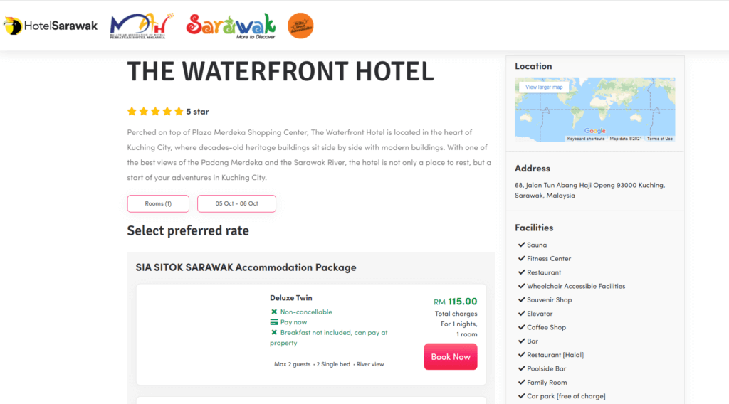 Murahnya! Ini Cara Untuk Orang Sarawak Dapatkan Diskaun 50% Penginapan Hotel Di Seluruh Negeri Ini