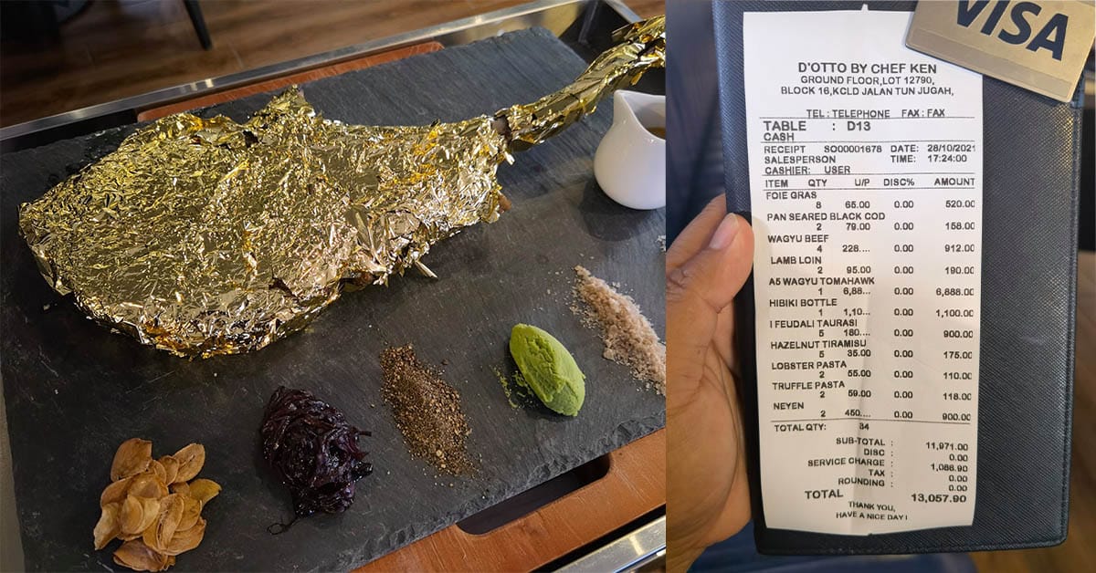 Wagyu Tomahawk Bersalut Emas Harga RM6888 Jadi Bualan Di Kuching